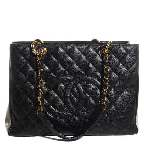 chanel quilted caviar grand shopping tote gst